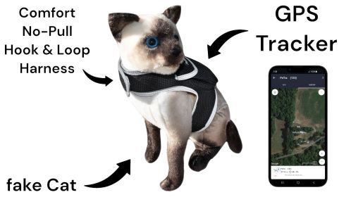 Realtime Anti-Pet Lost Waterproof GSM GPS Pet Tracker Rechargeable NEW Size:L