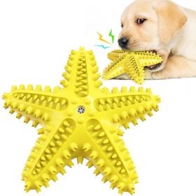 Dog Toy Molar Stick Leaking Food Dog Toothbrush (Type: Pet Toys, Color: Yellow)